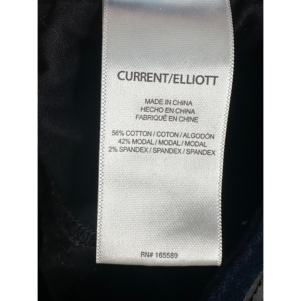 Current Elliott Skinny Ankle Pants 28 Sapphire Blue Velvet Corduroy Stiletto Mid - Picture 7 of 9